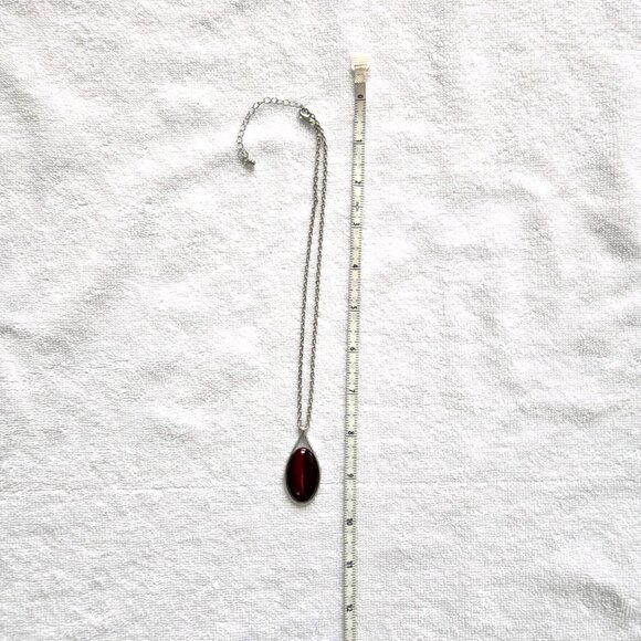 NECKLACE - Merlot colour inspired pendant - Picture 5 of 6